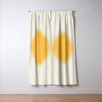 Abstraction_SUN_YELLOW_CIRCLE_BLUR_LOVE_POP_ART_0602A Window Curtain Gallery Image 3