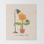 Let yourself grow Throw Blanket Gallery Image 2