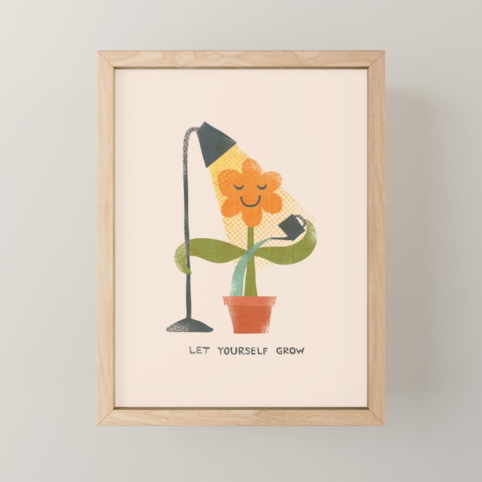 Let yourself grow Mini Art Print Gallery Image 1