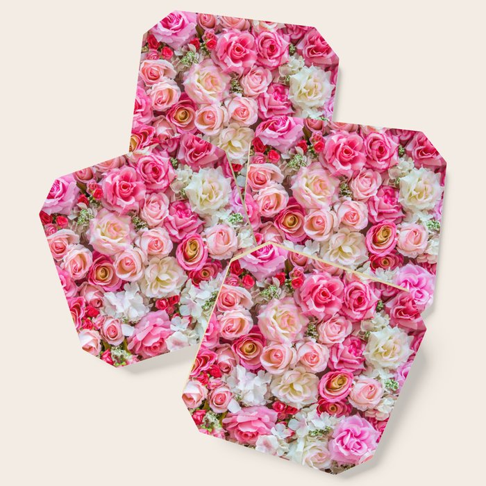 Pink & Red Roses Coaster Gallery Image 1