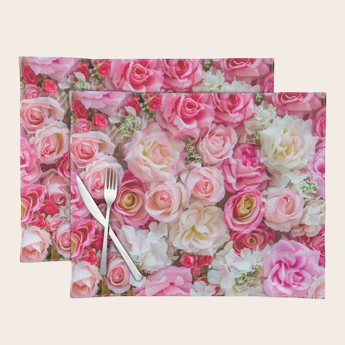 Pink & Red Roses Placemat Gallery Image 1