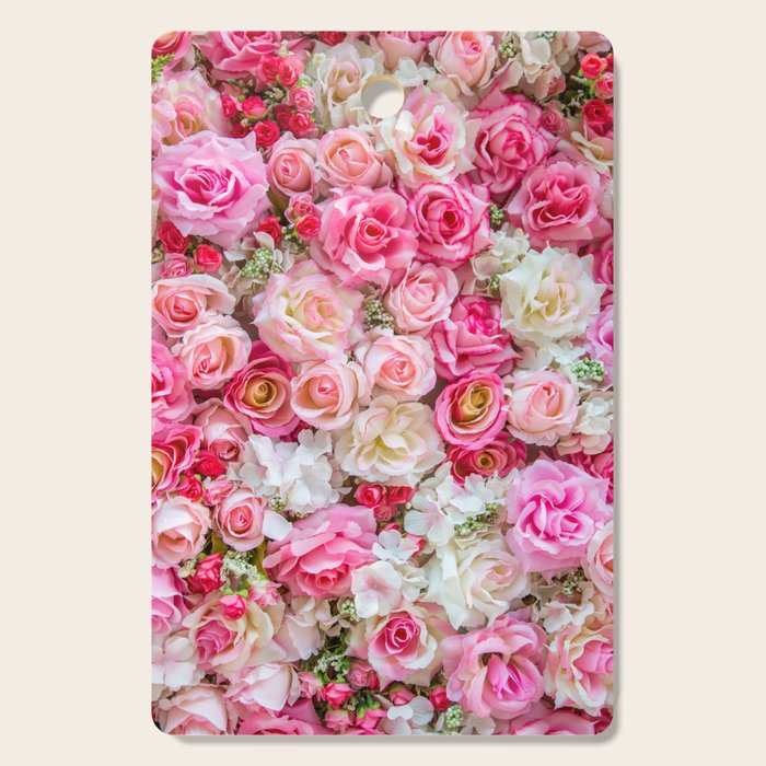 Pink & Red Roses Cutting Board Gallery Image 1