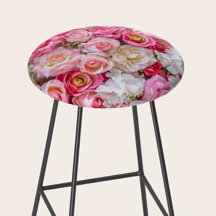 Pink & Red Roses Stool Gallery Image 2