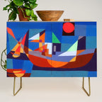 Paul Klee Boats at Rest Credenza Gallery Image 1