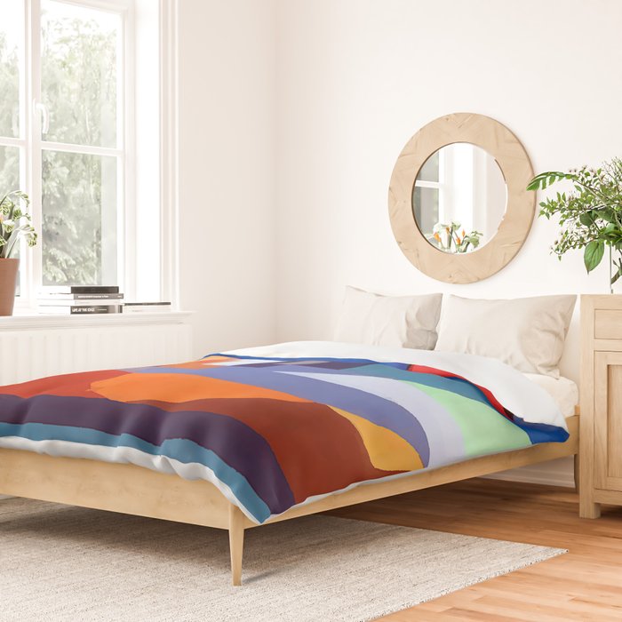 Paul Klee Boats at Rest Duvet Cover Gallery Image 2