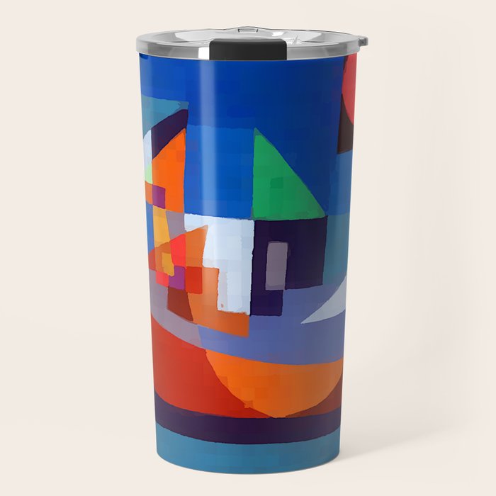 Paul Klee Boats at Rest Travel Mug Gallery Image 1