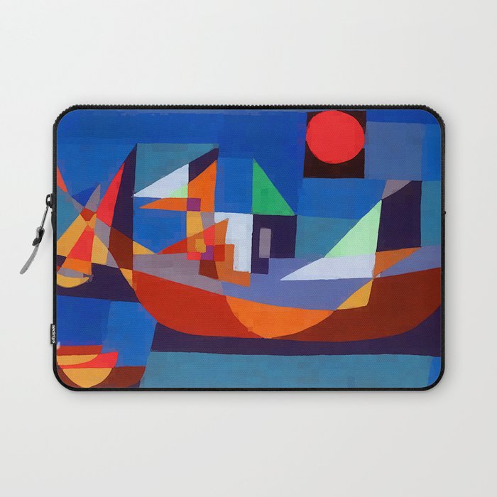 Paul Klee Boats at Rest Laptop Sleeve Gallery Image 1