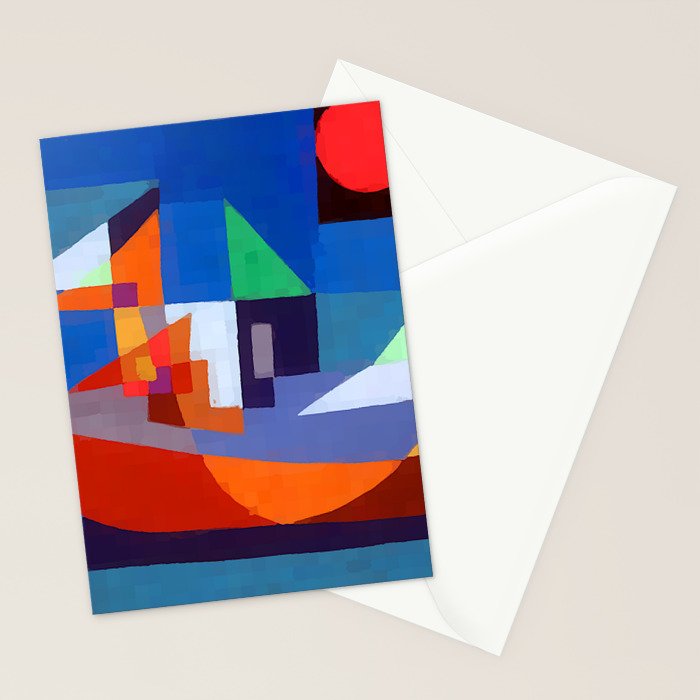 Paul Klee Boats at Rest Stationery Card Gallery Image 2