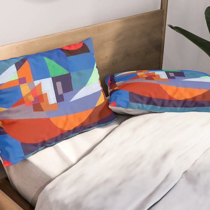 Paul Klee Boats at Rest Pillow Sham Gallery Image 2