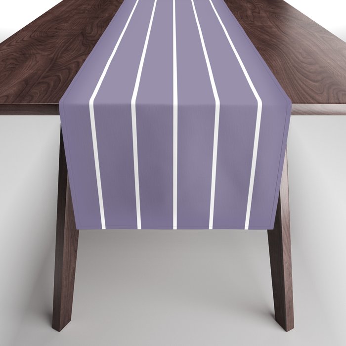 Minimal Arch XXXII Lavender Purple Modern Geometric Lines Table Runner Gallery Image 1