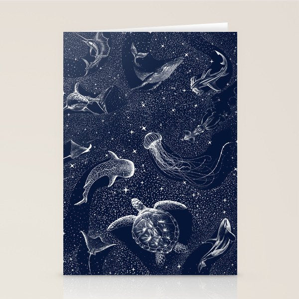 Cosmic Ocean Stationery Card Gallery Image 2