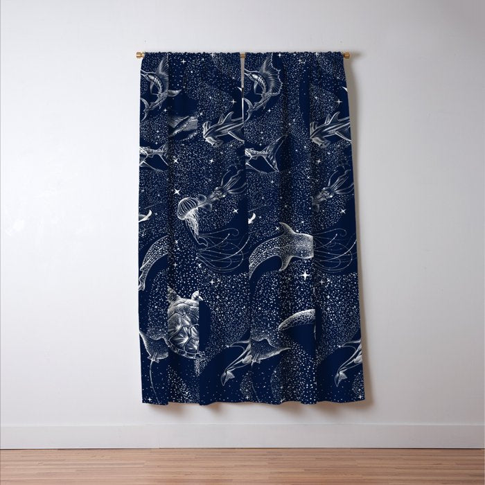Cosmic Ocean Window Curtain Gallery Image 3