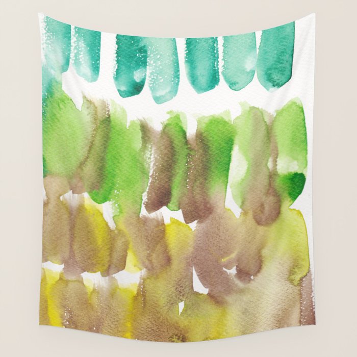 5  Watercolor November 2021 211130 Painting Valourine Original Design Color Bright Modern Contemporary  Wall Tapestry Gallery Image 4