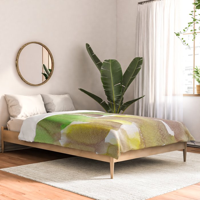 5  Watercolor November 2021 211130 Painting Valourine Original Design Color Bright Modern Contemporary  Comforter Gallery Image 2