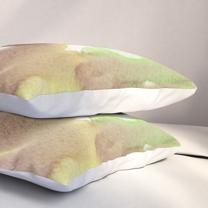 5  Watercolor November 2021 211130 Painting Valourine Original Design Color Bright Modern Contemporary  Pillow Sham Gallery Image 3