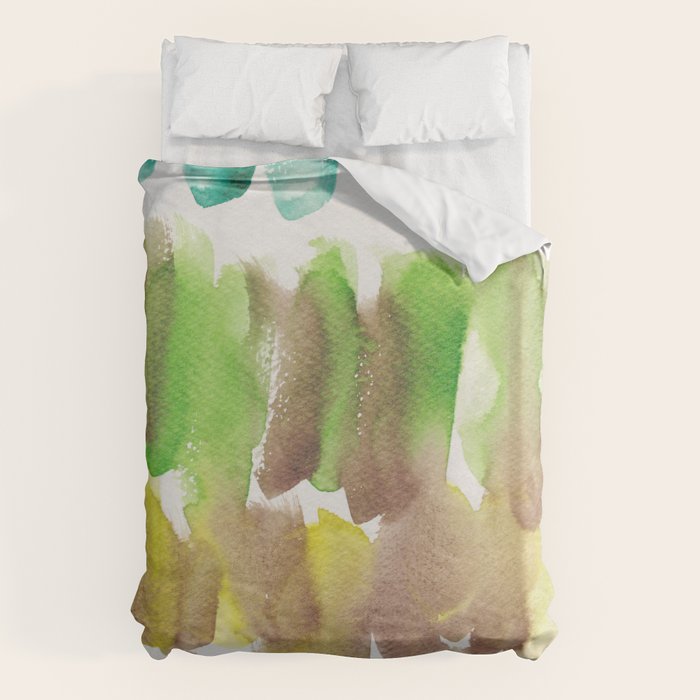 5  Watercolor November 2021 211130 Painting Valourine Original Design Color Bright Modern Contemporary  Duvet Cover Gallery Image 6