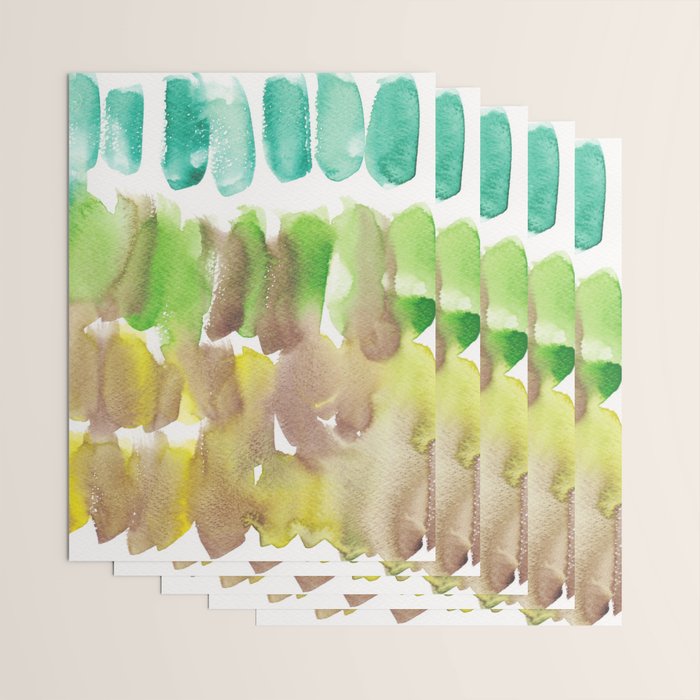 5  Watercolor November 2021 211130 Painting Valourine Original Design Color Bright Modern Contemporary  Wrapping Paper Gallery Image 3