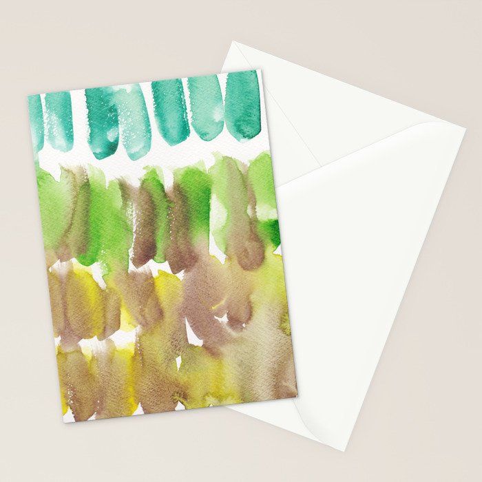 5  Watercolor November 2021 211130 Painting Valourine Original Design Color Bright Modern Contemporary  Stationery Card Gallery Image 2