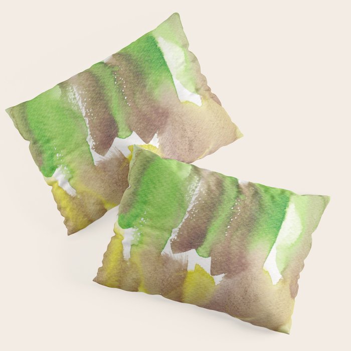 5  Watercolor November 2021 211130 Painting Valourine Original Design Color Bright Modern Contemporary  Pillow Sham Gallery Image 3