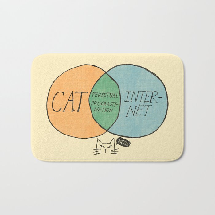 Perpetual procrastination Bath Mat Gallery Image 1