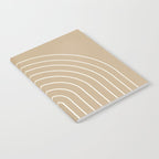 Minimal Arch LVI Neutral Tan Modern Geometric Lines Notebook Gallery Image 2