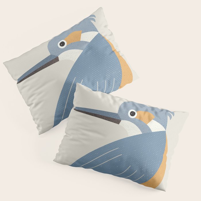Whimsy Blue-eared Kingfisher Pillow Sham Gallery Image 3