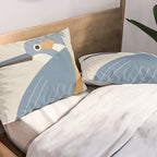 Whimsy Blue-eared Kingfisher Pillow Sham Gallery Image 2