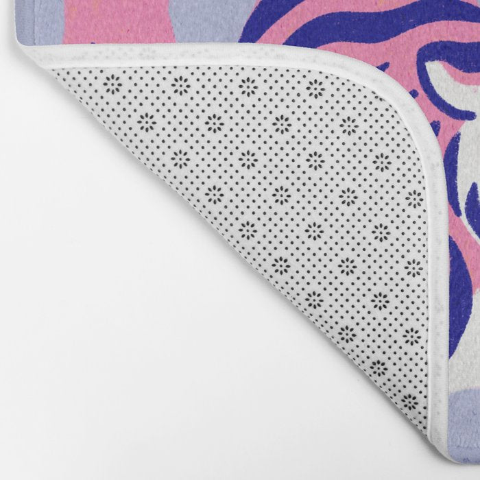 Pink Tiger Illustration - My Back Hurts Bath Mat Gallery Image 2