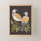 Two Turtle Doves Mini Art Print Gallery Image 1