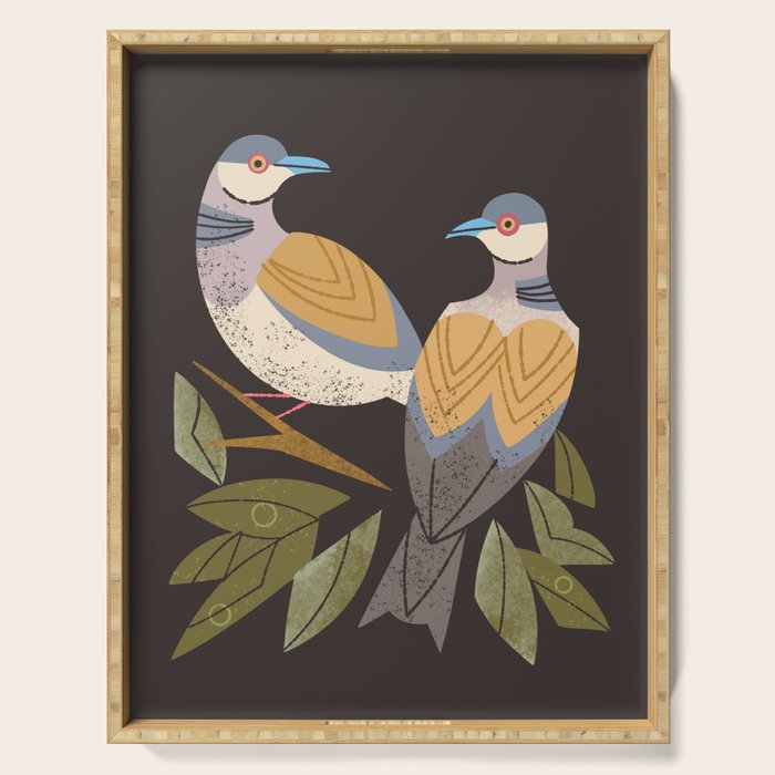 Two Turtle Doves Serving Tray Gallery Image 1