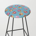 Floating in the Pool Pattern. Women on colorful floaties. Stool Gallery Image 2