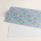 Floating in the Pool Pattern. Women on colorful floaties. Wrapping Paper Gallery Image 2