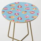 Floating in the Pool Pattern. Women on colorful floaties. Side Table Gallery Image 2