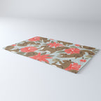 Squirrels & Blooms - Russet & Coral Rug Gallery Image 3