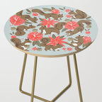 Squirrels & Blooms - Russet & Coral Side Table Gallery Image 2