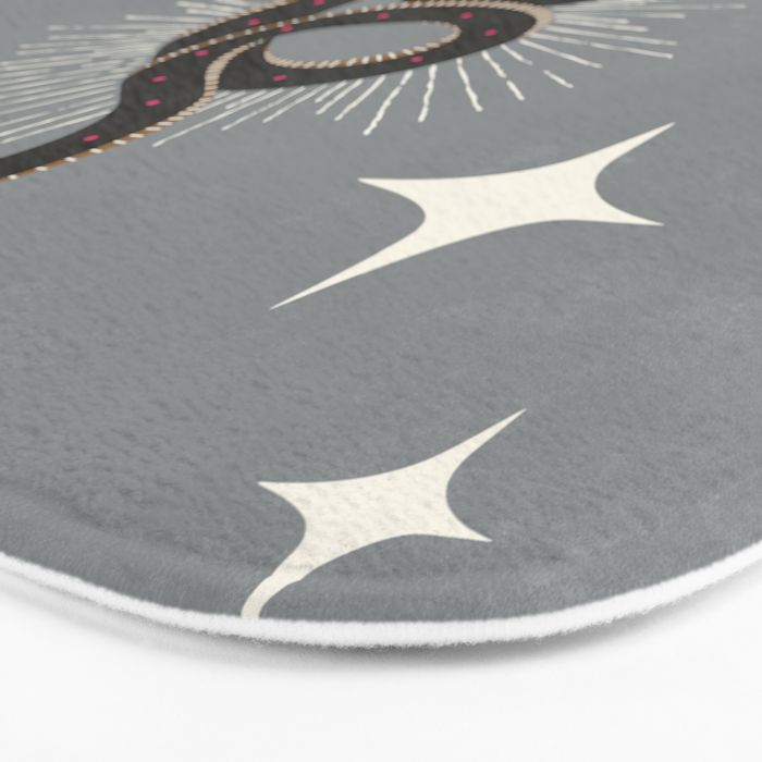 Slither - Gray Bath Mat Gallery Image 3