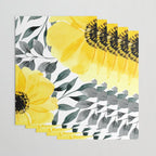 Big yellow watercolor flowers Wrapping Paper Gallery Image 3