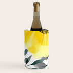 Big yellow watercolor flowers Wine Chiller Gallery Image 3