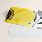 Big yellow watercolor flowers Wrapping Paper Gallery Image 2