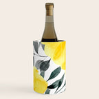 Big yellow watercolor flowers Wine Chiller Gallery Image 1