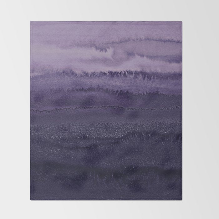WITHIN THE TIDES ULTRA VIOLET by Monika Strigel Throw Blanket Gallery Image 2