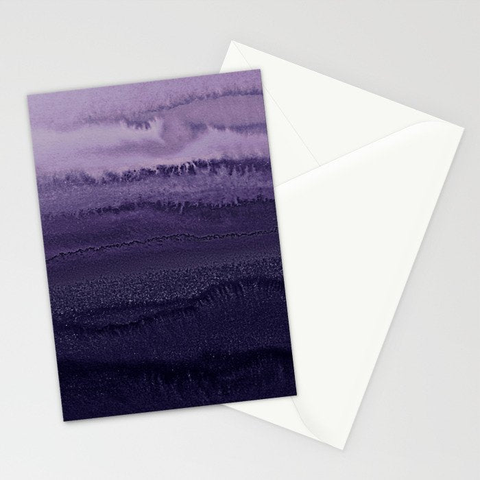 WITHIN THE TIDES ULTRA VIOLET by Monika Strigel Stationery Card Gallery Image 2