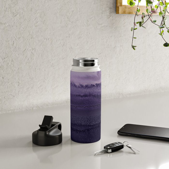 WITHIN THE TIDES ULTRA VIOLET by Monika Strigel Water Bottle Gallery Image 4
