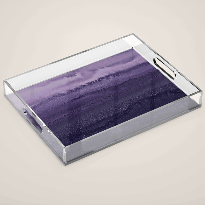 WITHIN THE TIDES ULTRA VIOLET by Monika Strigel Acrylic Tray Gallery Image 1