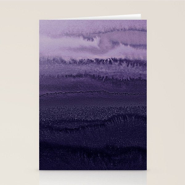 WITHIN THE TIDES ULTRA VIOLET by Monika Strigel Stationery Card Gallery Image 1