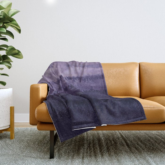 WITHIN THE TIDES ULTRA VIOLET by Monika Strigel Throw Blanket Gallery Image 1