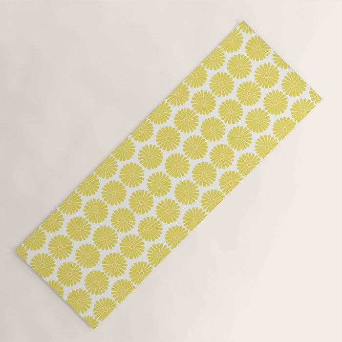 Floral Daisy Pattern XVIII Yoga Mat Gallery Image 1