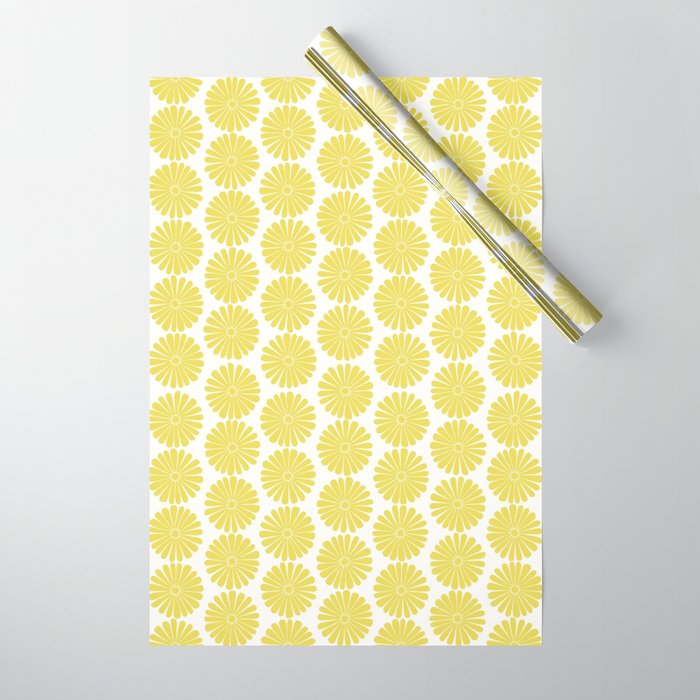 Floral Daisy Pattern XVIII Wrapping Paper Gallery Image 1
