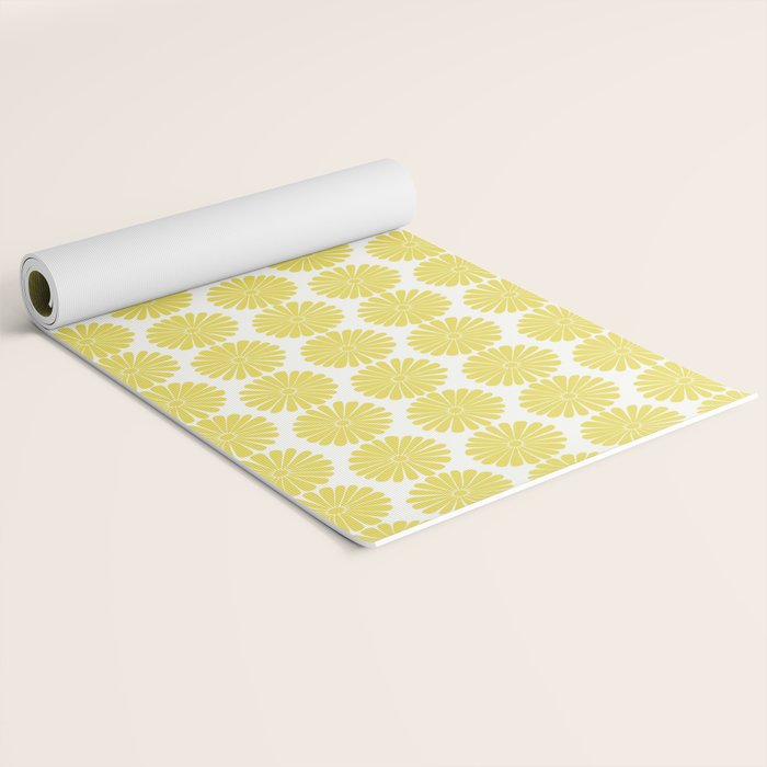 Floral Daisy Pattern XVIII Yoga Mat Gallery Image 2