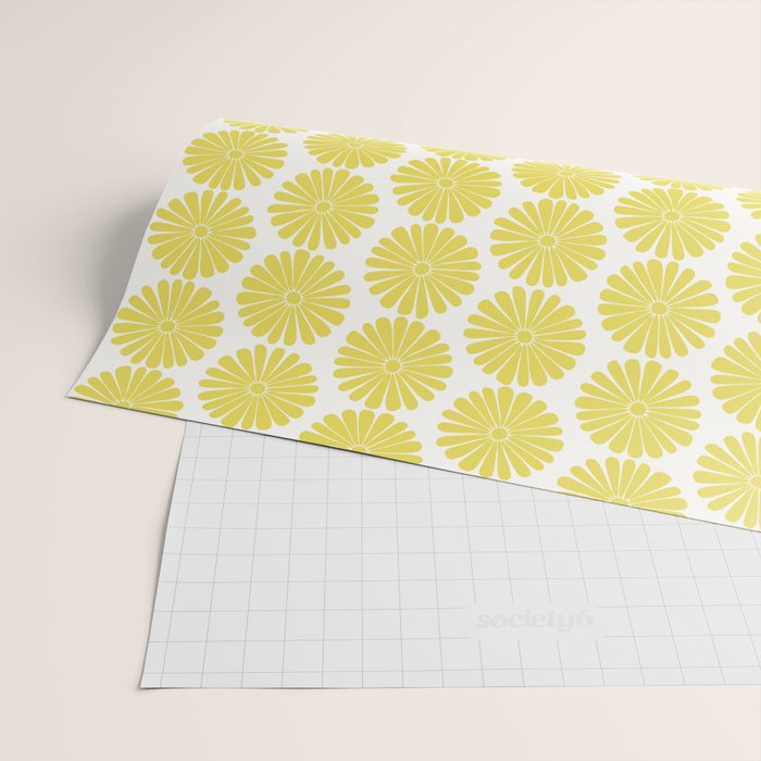 Floral Daisy Pattern XVIII Wrapping Paper Gallery Image 2